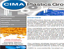 Tablet Screenshot of cimaplastics.com